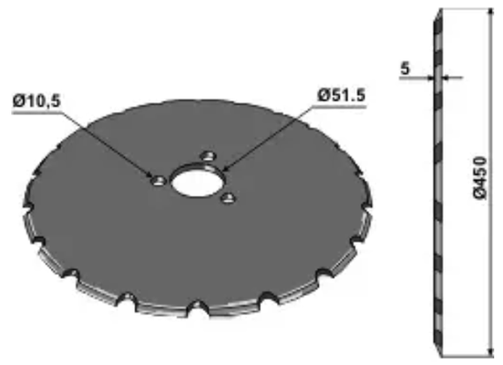 Pièces - Pièces MOORE - Disque semoir MOORE Unidrill / SUMO