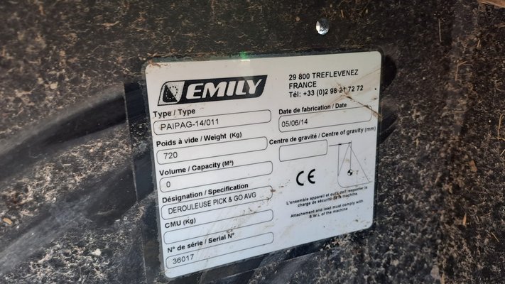 Dérouleuse de balle Emily Pick and Go